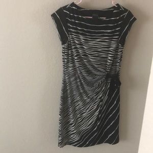 Gabby Skye navy and beige dress